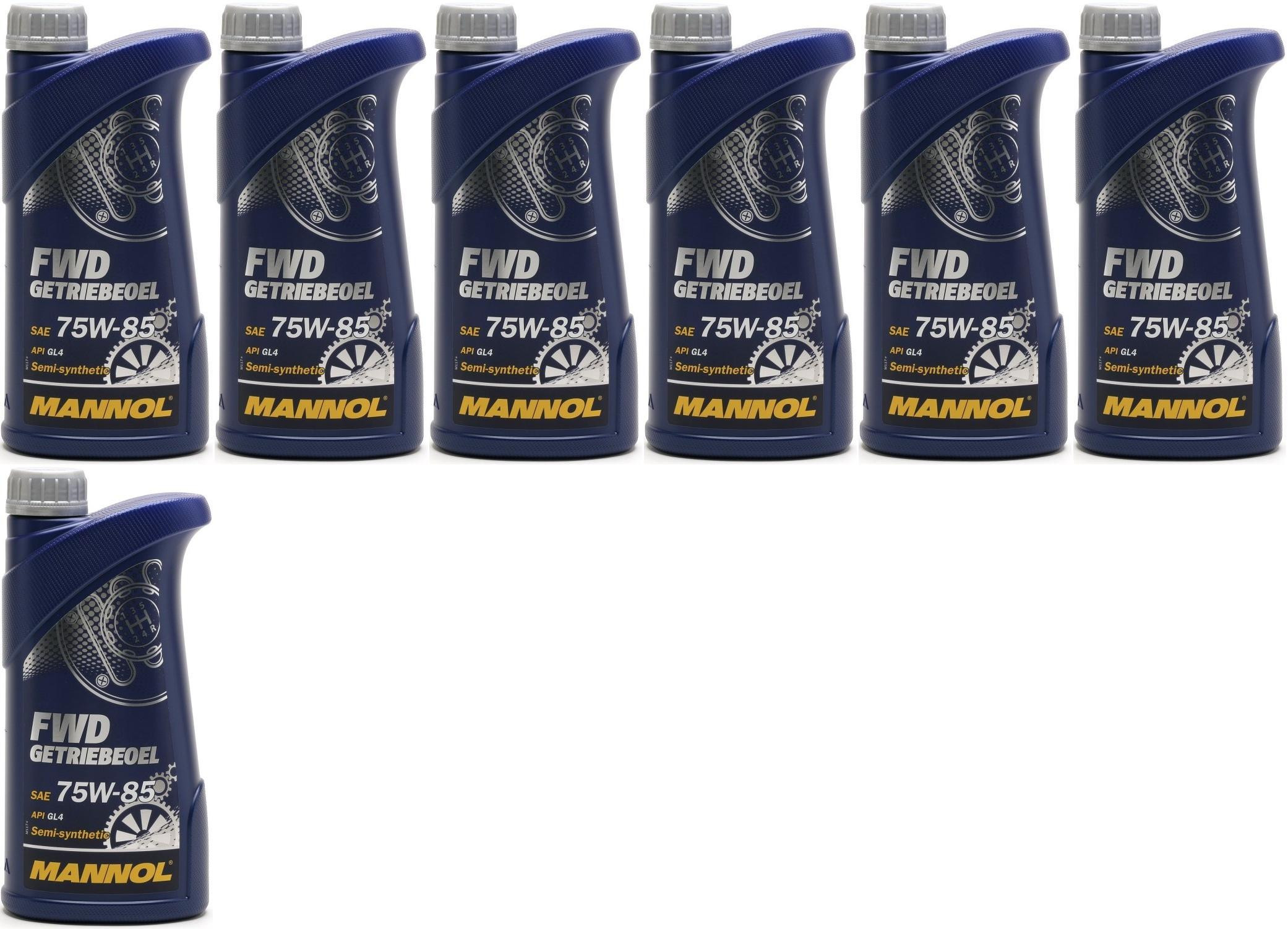 MANNOL FWD Getriebeöl 75W-85 API GL 4 7x 1l = 7 Liter