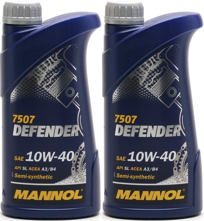 Mannol Defender 10W-40 Diesel & Benziner Motoröliter 2x 1l = 2 Liter