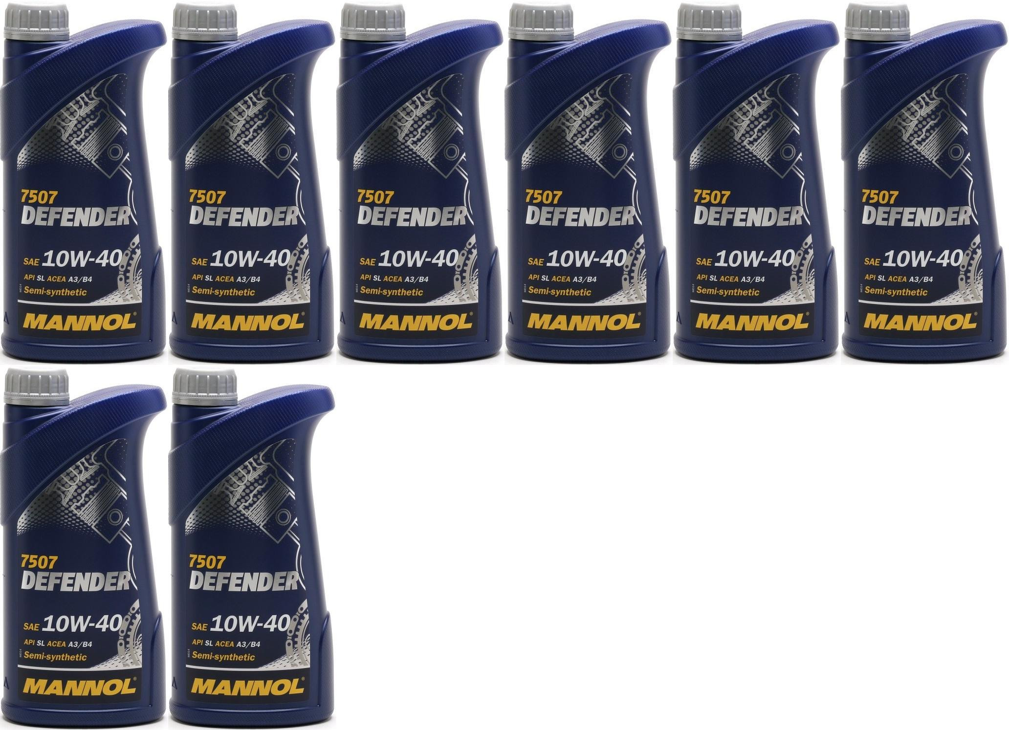 Mannol Defender 10W-40 Diesel & Benziner Motoröliter 8x 1l = 8 Liter