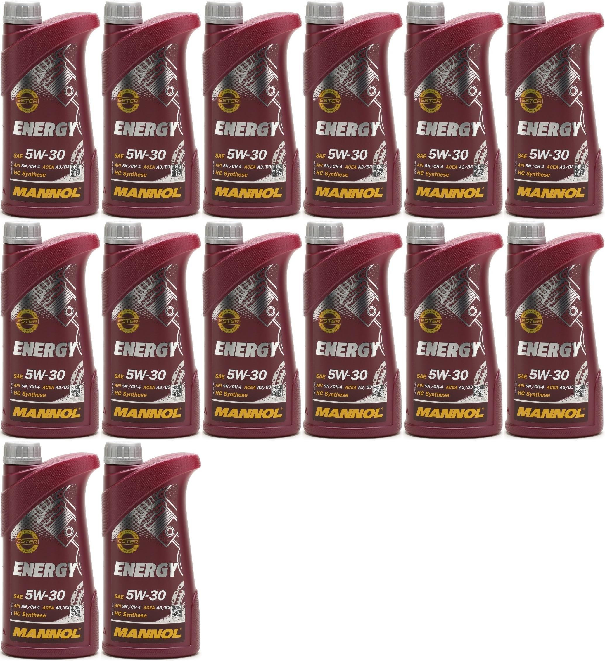 MANNOL Energy 5W-30 Motoröl 14x 1l = 14 Liter