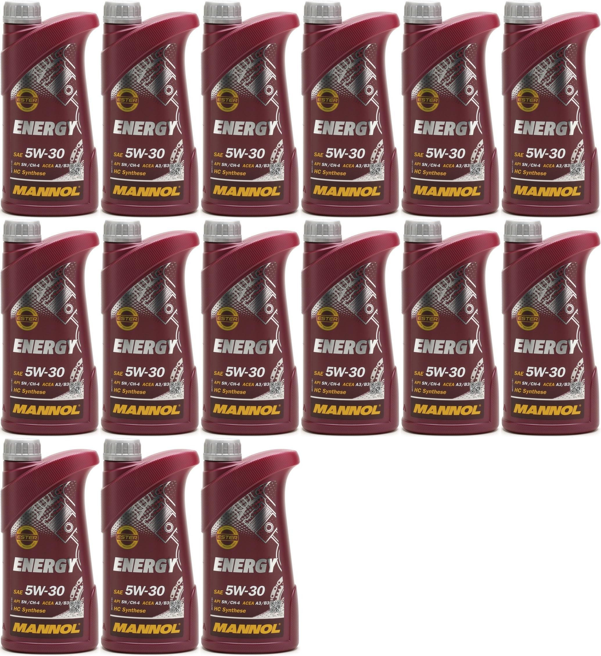 MANNOL Energy 5W-30 Motoröl 15x 1l = 15 Liter