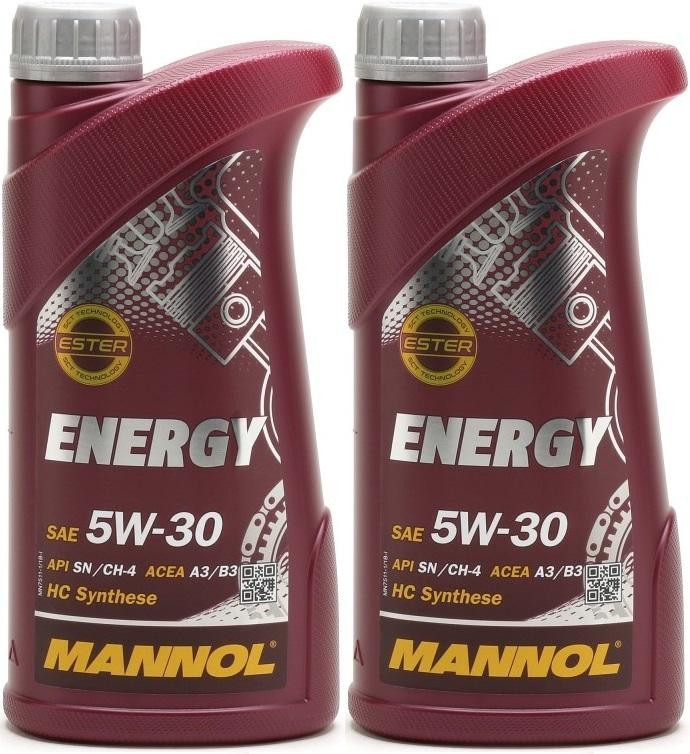 MANNOL Energy 5W-30 Motoröl 2x 1l = 2 Liter