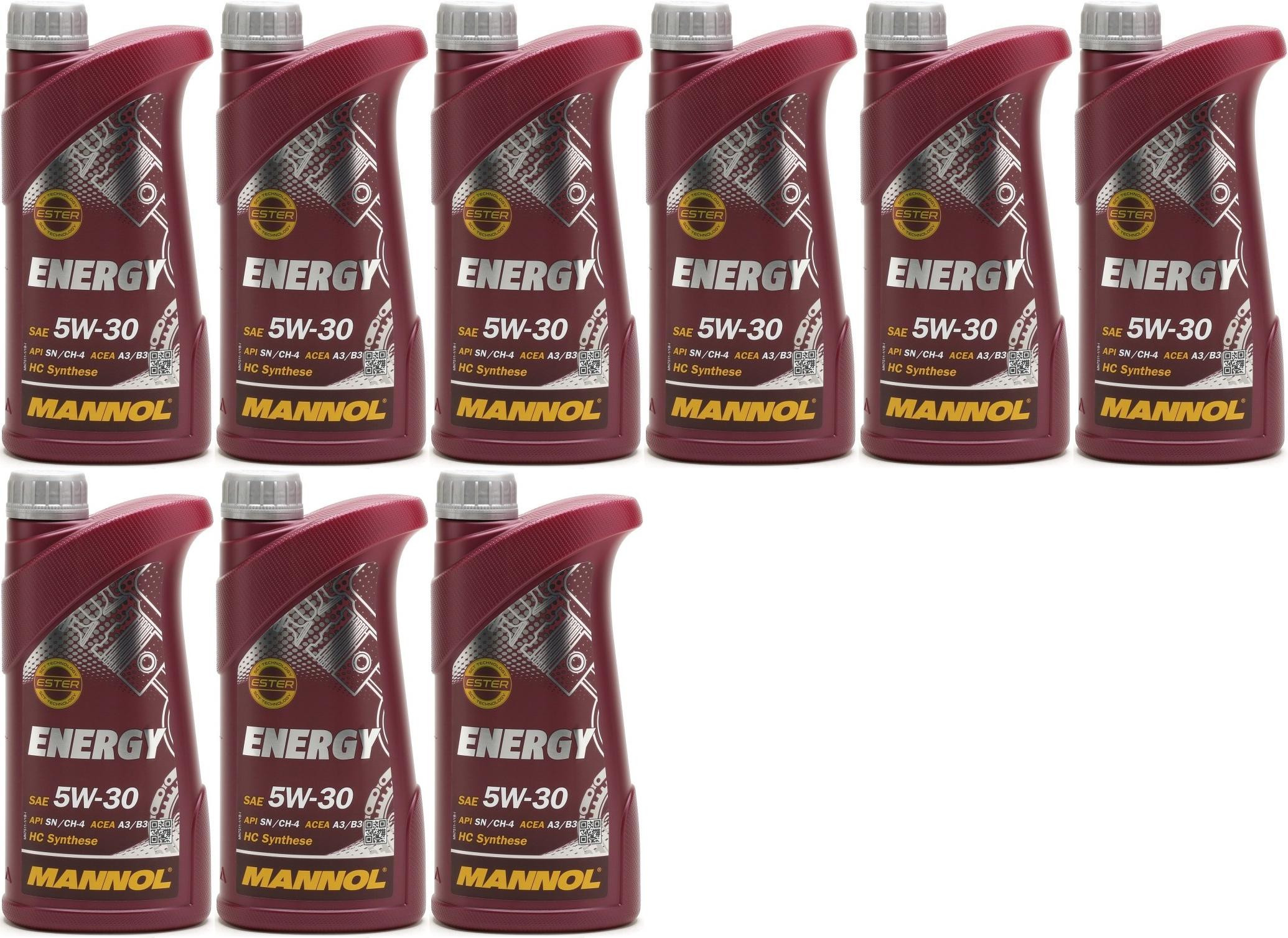MANNOL Energy 5W-30 Motoröl 9x 1l = 9 Liter