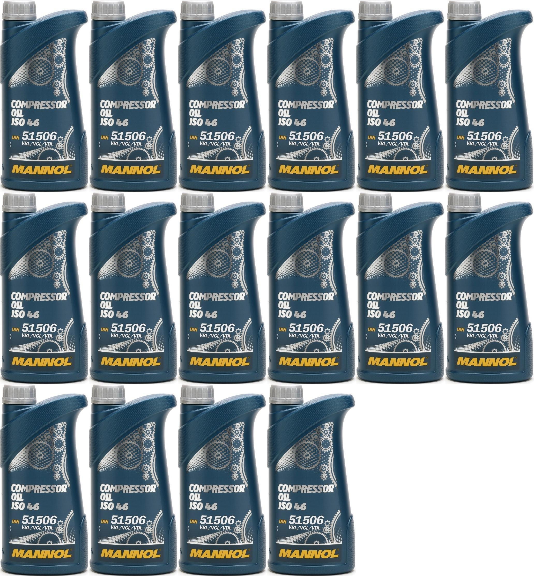 MANNOL Compressor Oil ISO 46 16x 1l = 16 Liter