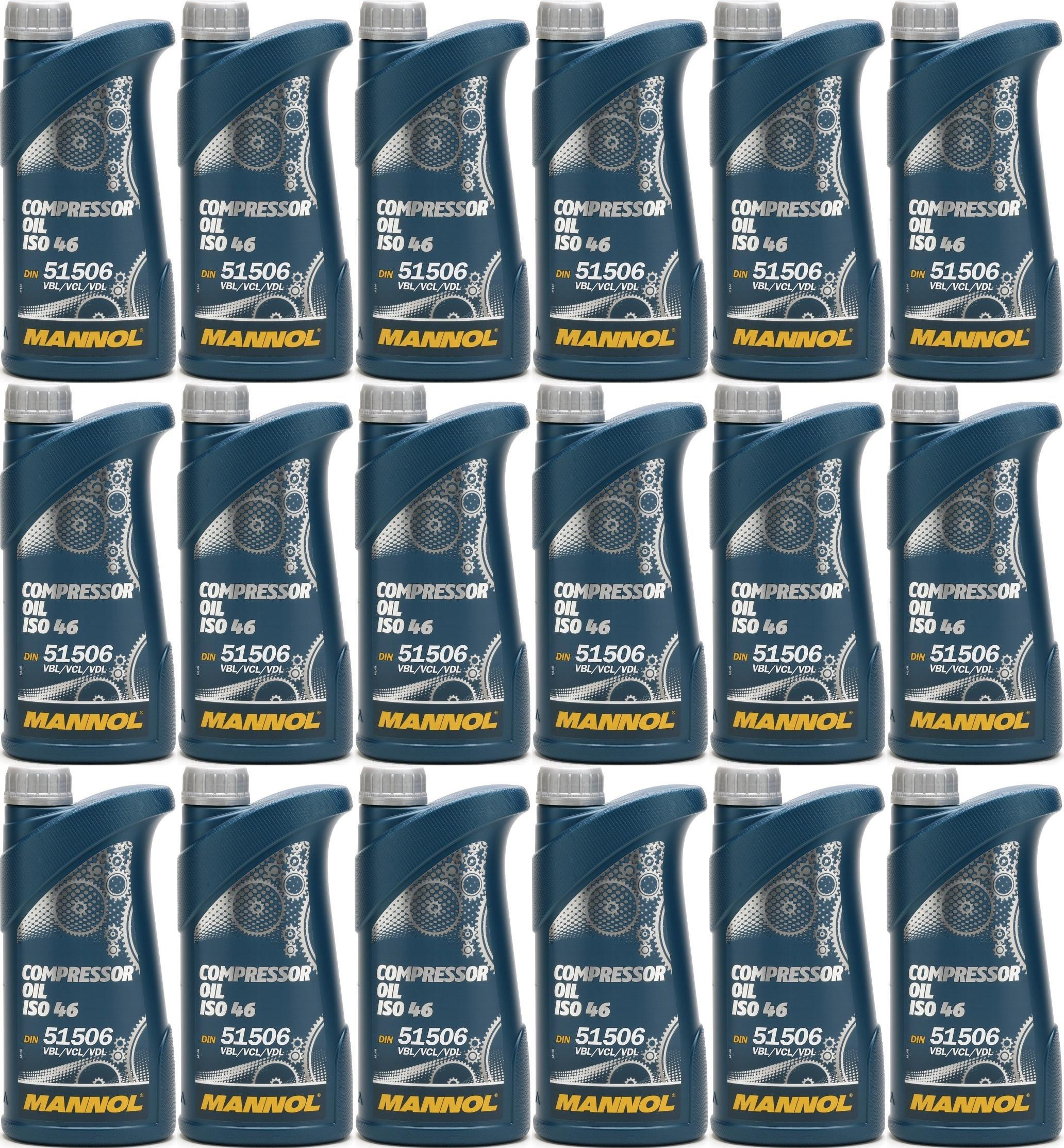 MANNOL Compressor Oil ISO 46 18x 1l = 18 Liter