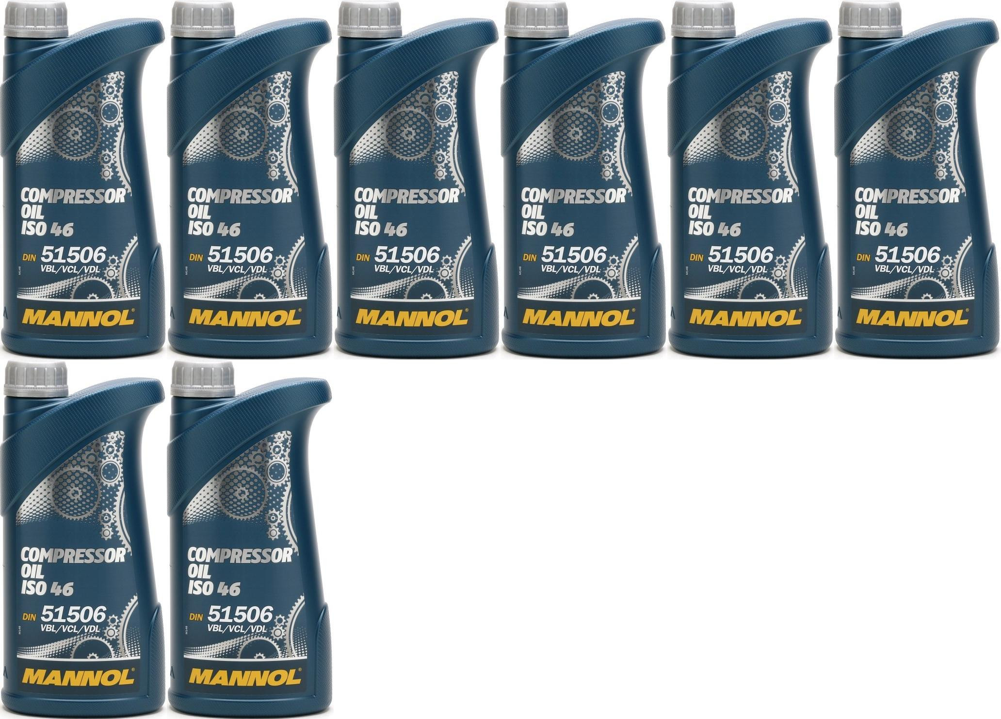 MANNOL Compressor Oil ISO 46 8x 1l = 8 Liter
