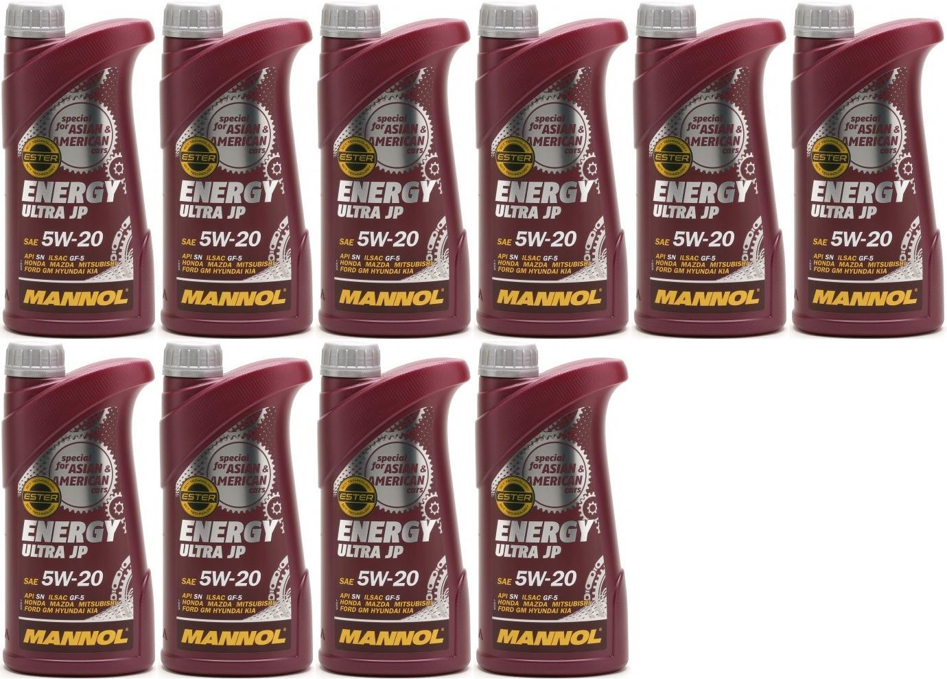 MANNOL Energy Ultra JP 5W-20 Motoröl 10x 1l = 10 Liter