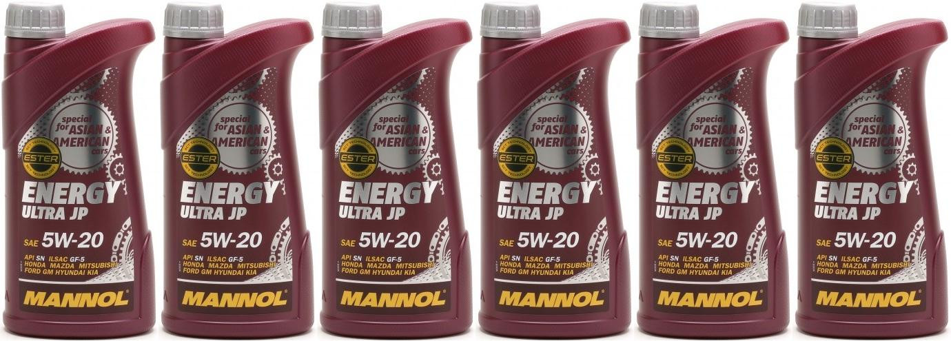 MANNOL Energy Ultra JP 5W-20 Motoröl 6x 1l = 6 Liter