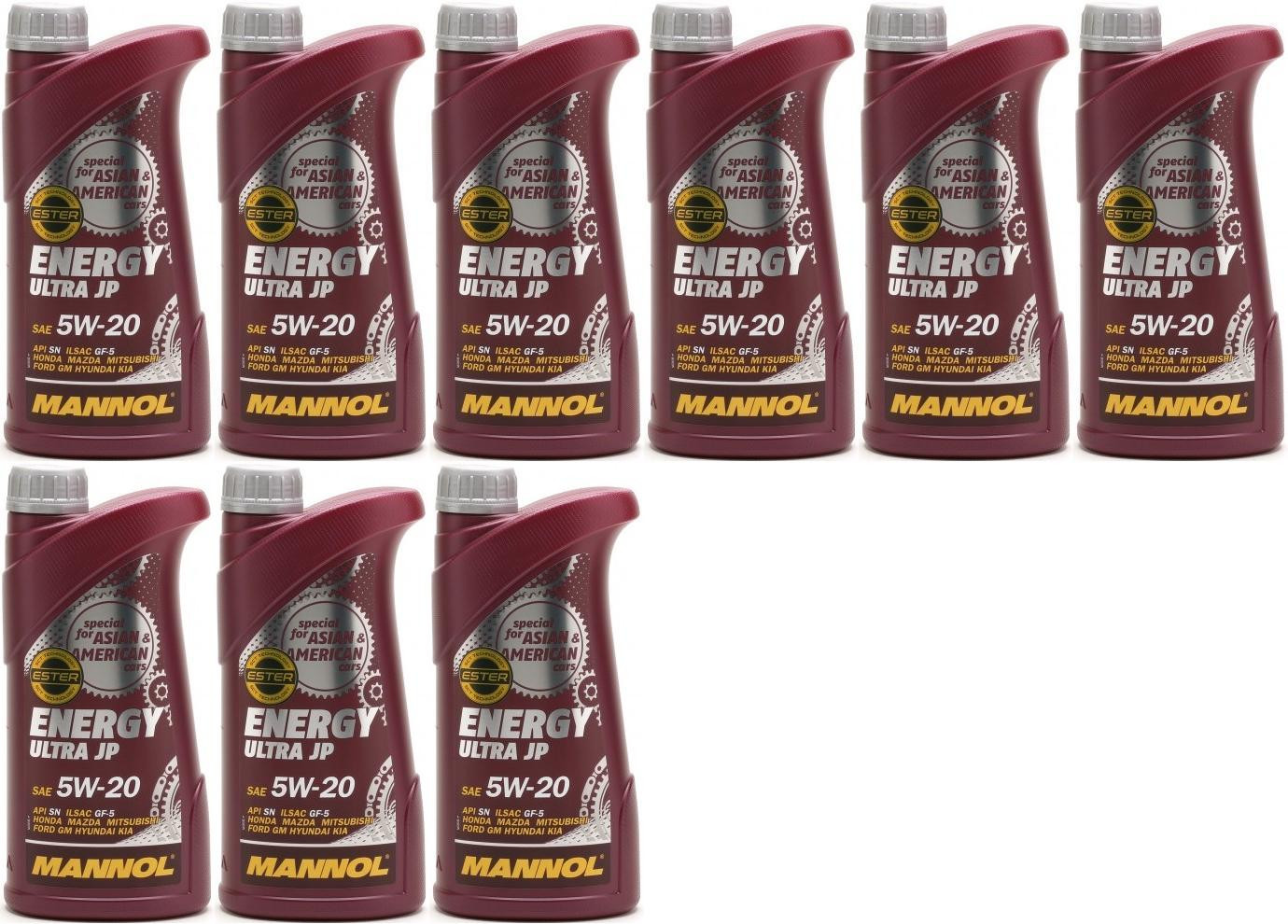 MANNOL Energy Ultra JP 5W-20 Motoröl 9x 1l = 9 Liter