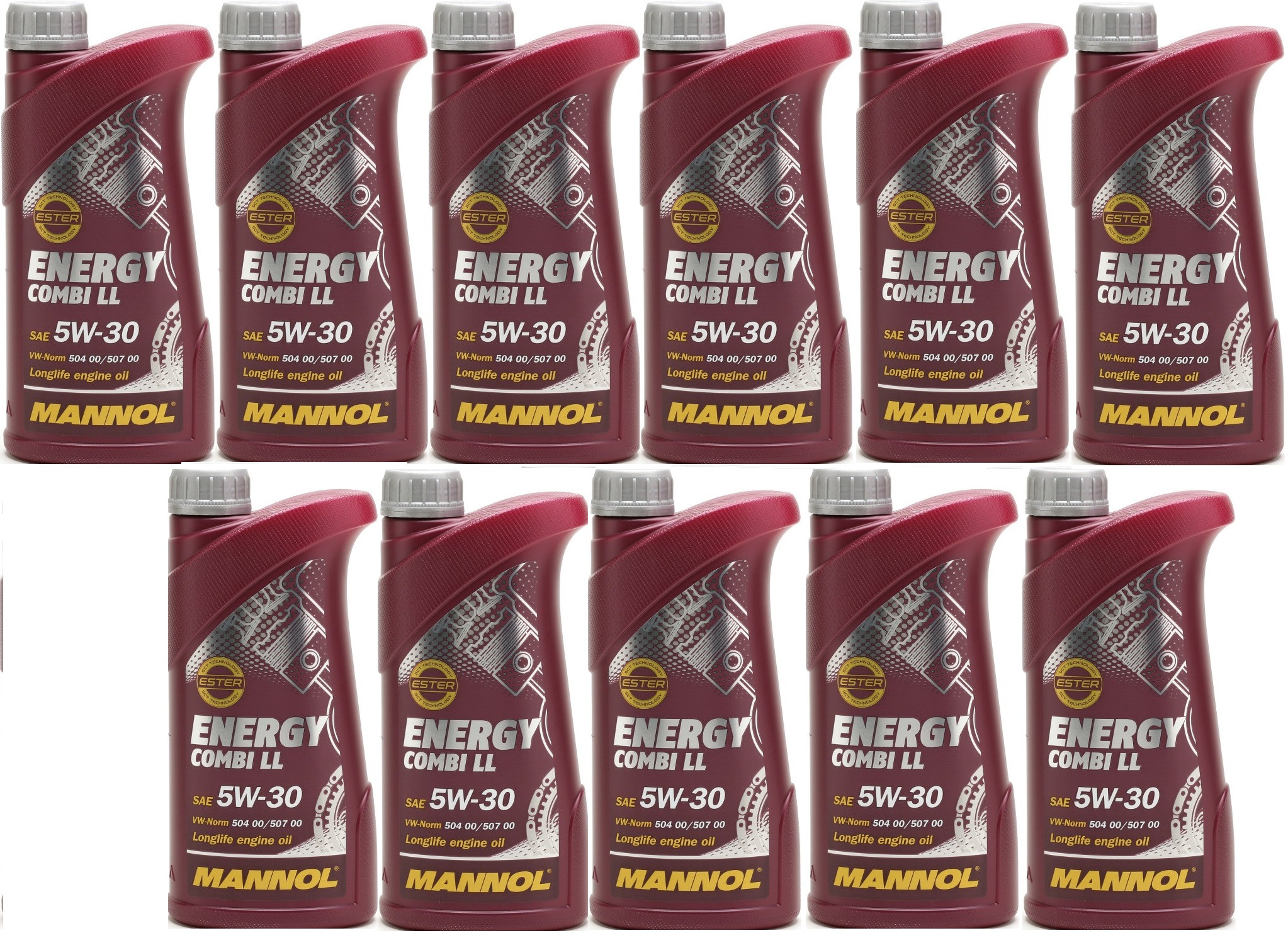 Mannol Energy Combi Longlife 5W-30 Motoröl 11x 1l = 11 Liter