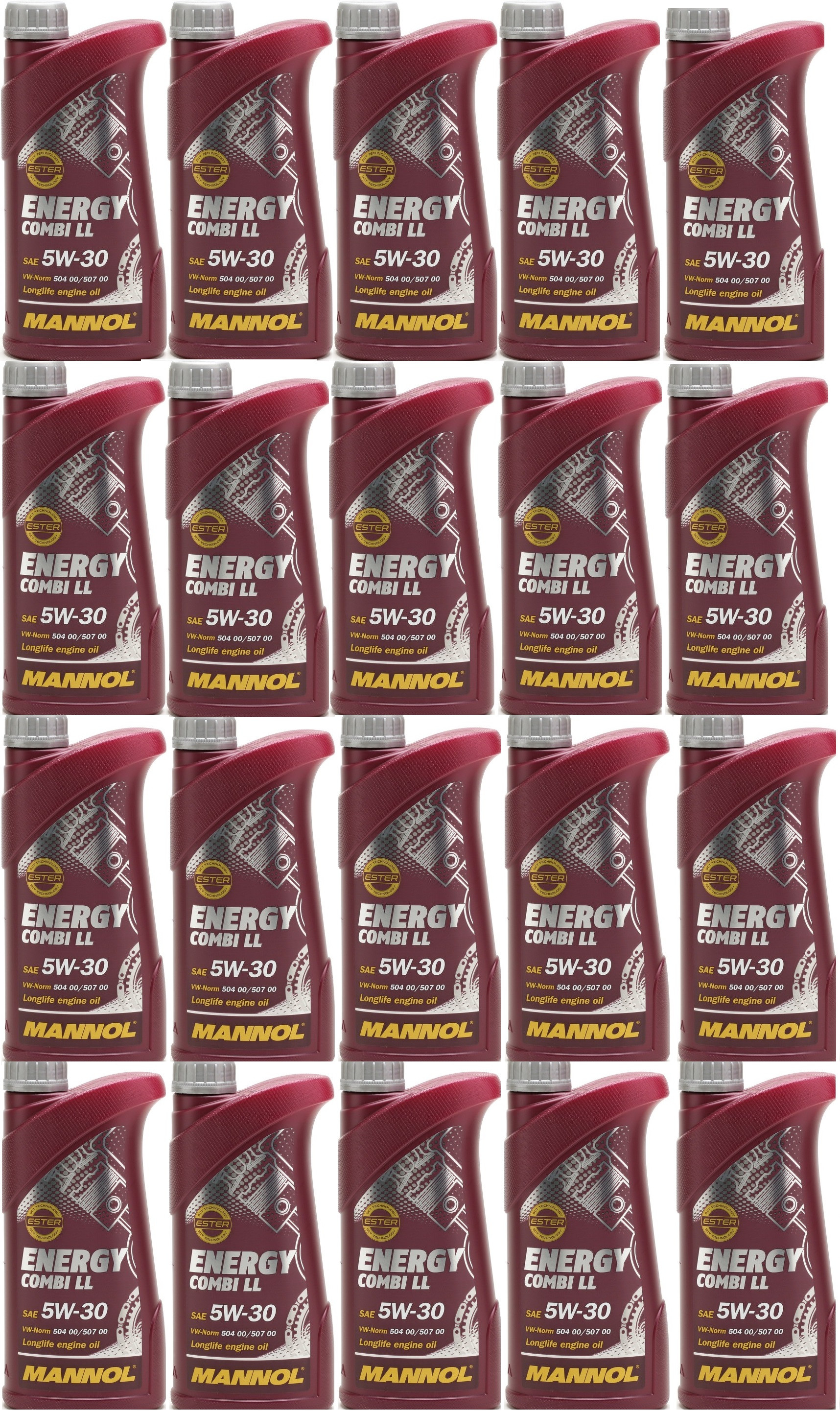 Mannol Energy Combi Longlife 5W-30 Motoröl 20x 1l = 20 Liter