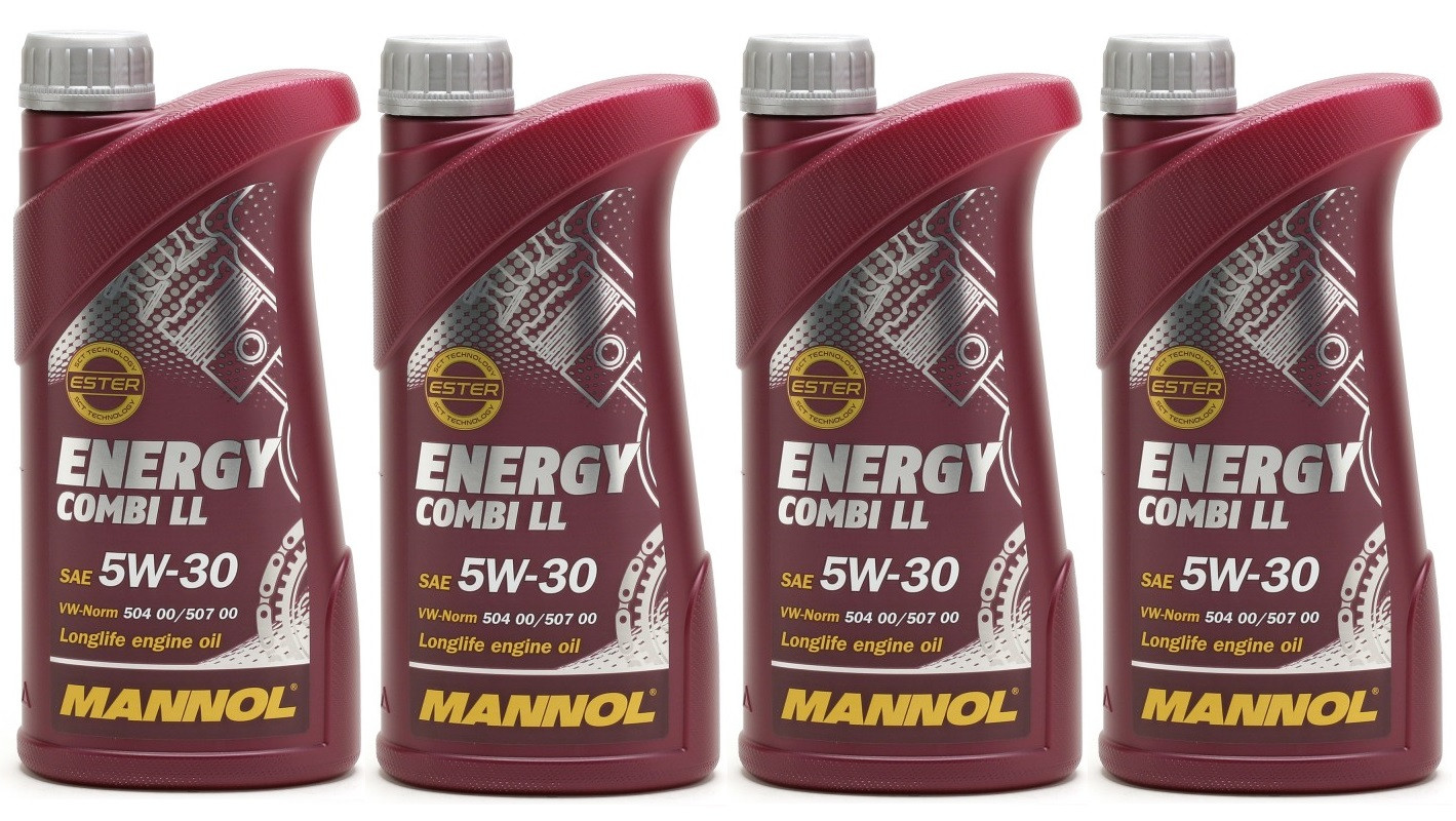 Mannol Energy Combi Longlife 5W-30 Motoröl 4x 1l = 4 Liter