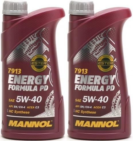 MANNOL Energy Formula PD 5W-40 Motoröl 2x 1l = 2 Liter
