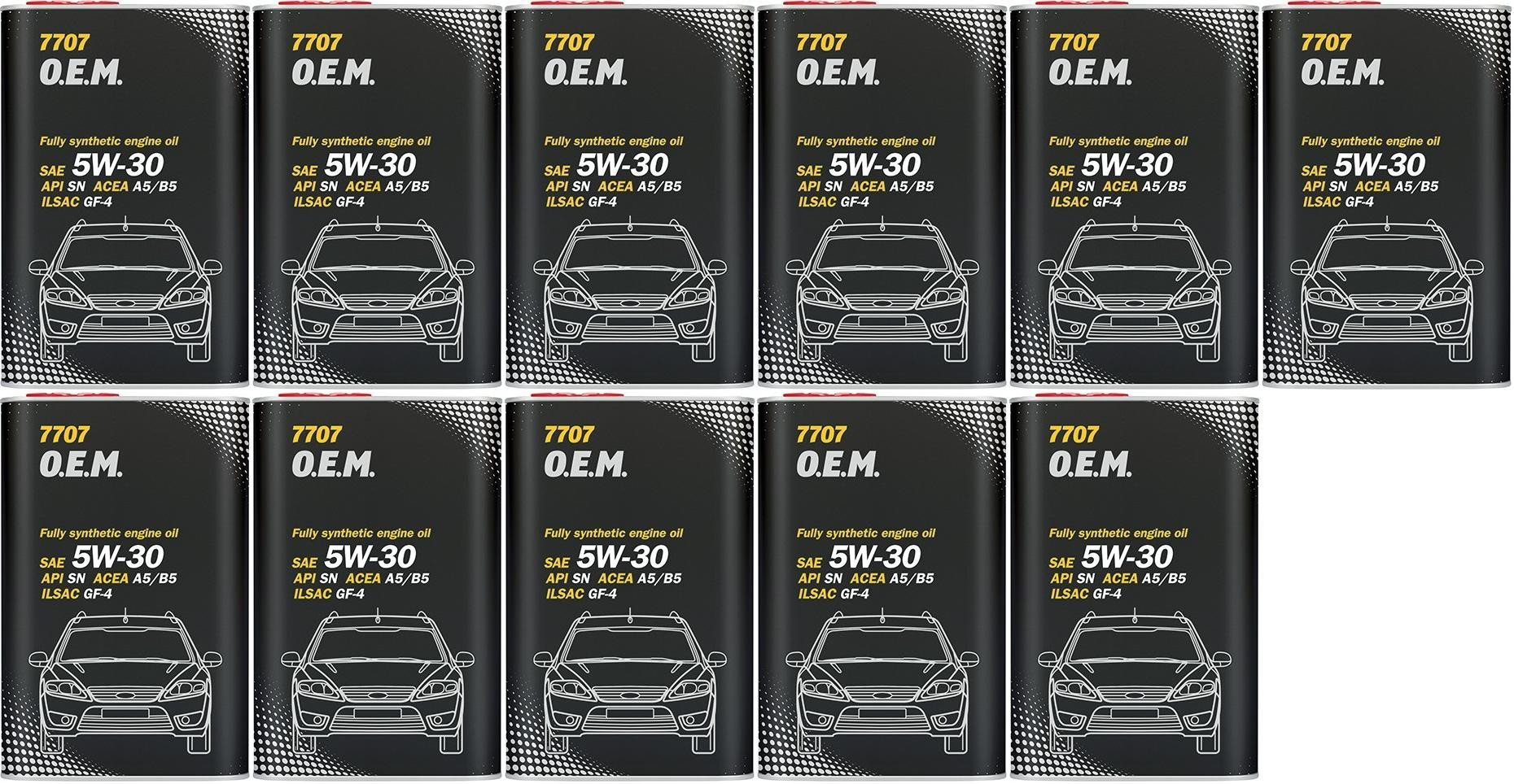 MANNOL 7707 O.E.M. 5W-30 Motoröl (Volvo/Ford) Blechdose 11x 1l = 11 Liter