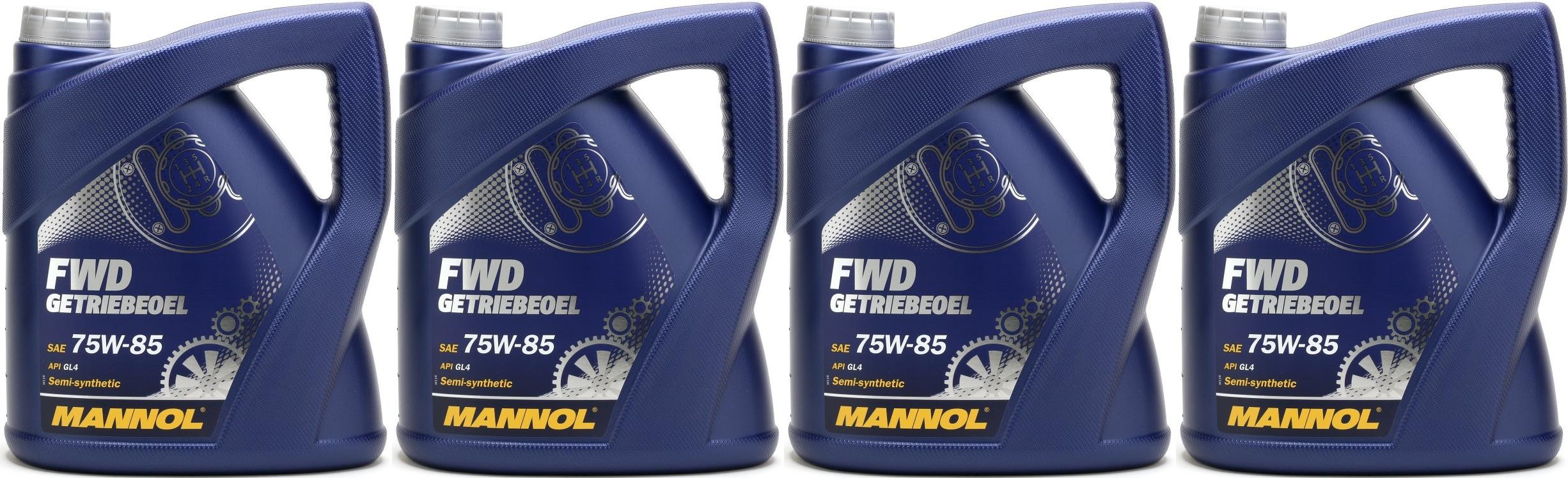 MANNOL FWD Getriebeöl 75W-85 API GL 4 4x 4l = 16 Liter