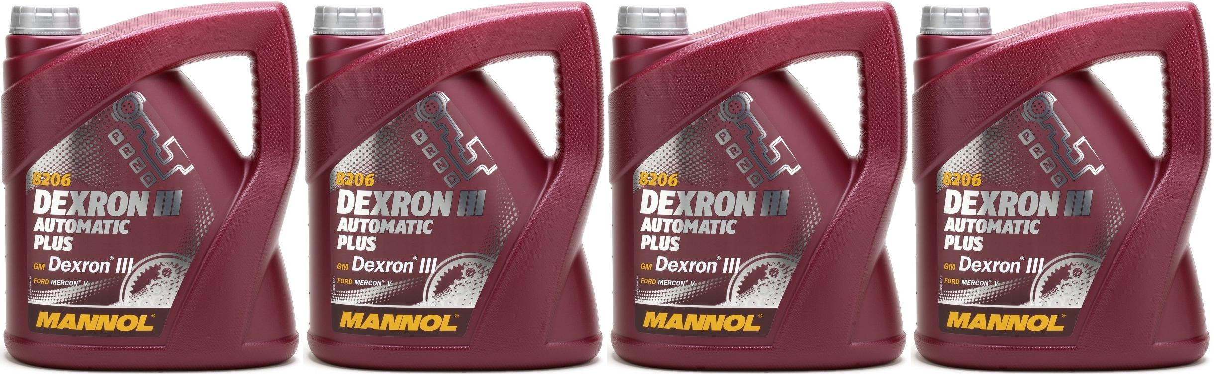 MANNOL Dexron III Automatic Plus 4x 4l = 16 Liter