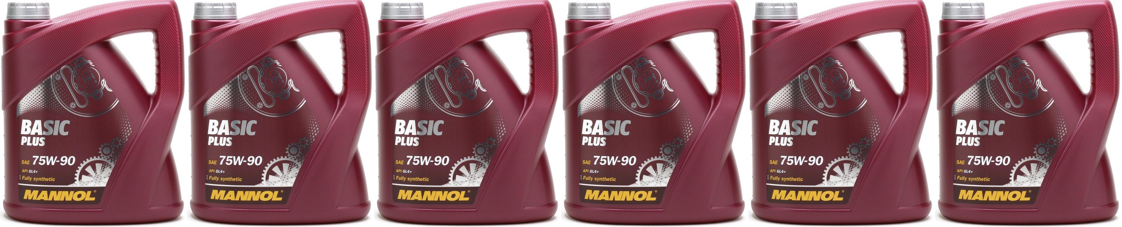 MANNOL Basic Plus 75W-90 API GL 4+ 6x 4l = 24 Liter