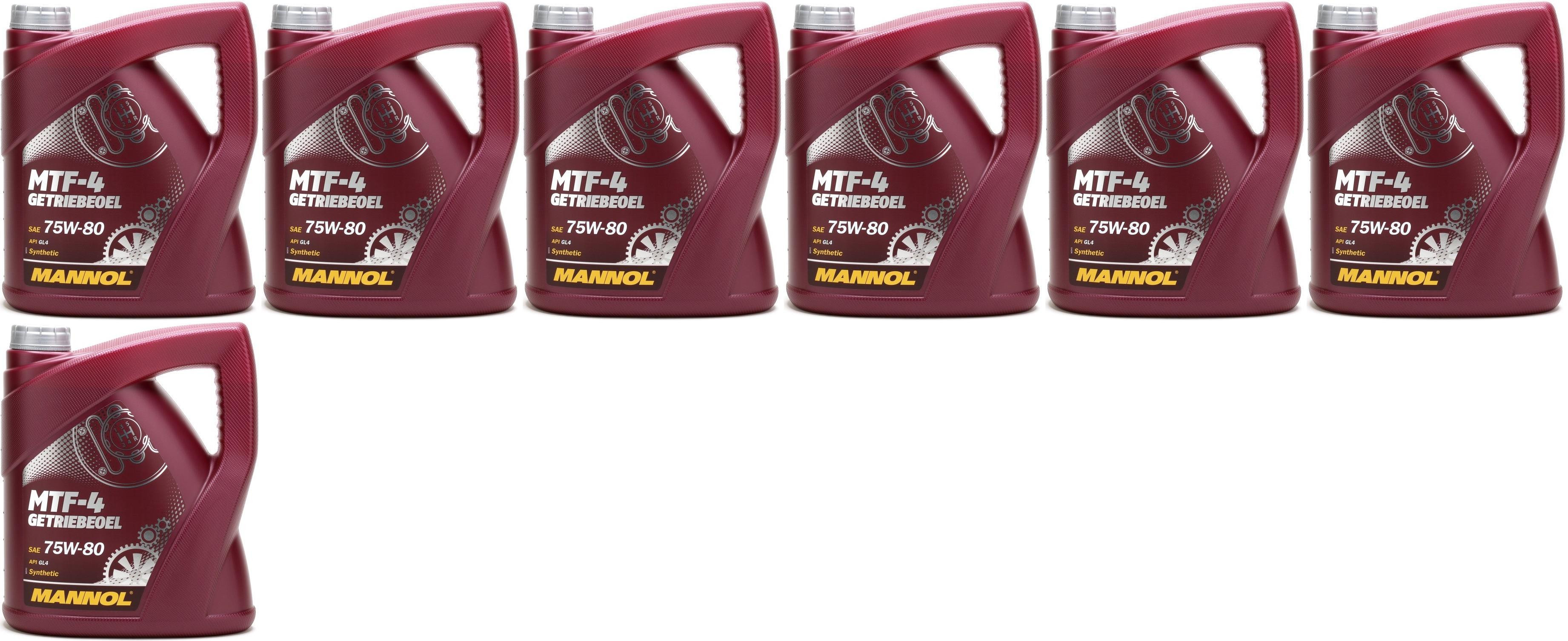 MANNOL MTF-4 Getriebeoel 75W-80 API GL-4 7x 4l = 28 Liter