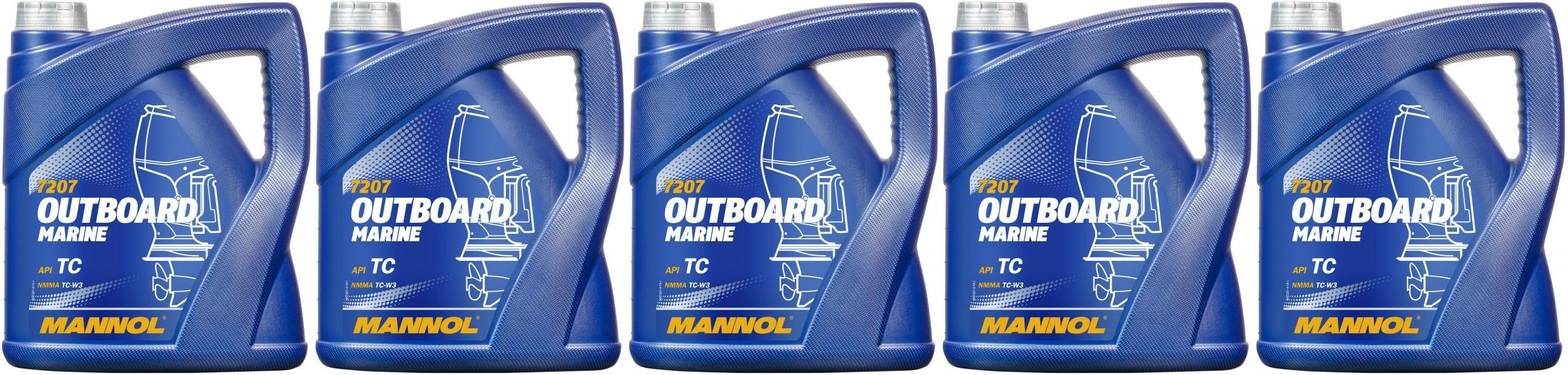 MANNOL Outboard Marine TCW3 Motoröl 5x 4l = 20 Liter
