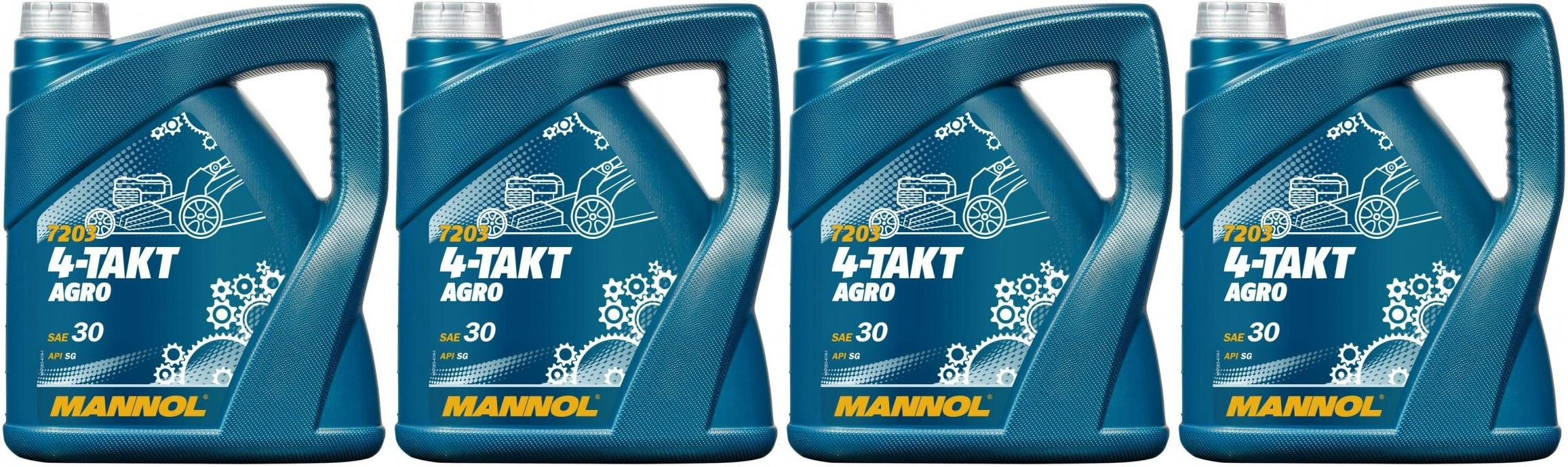 MANNOL 4-Takt Agro SAE 30 4x 4l = 16 Liter