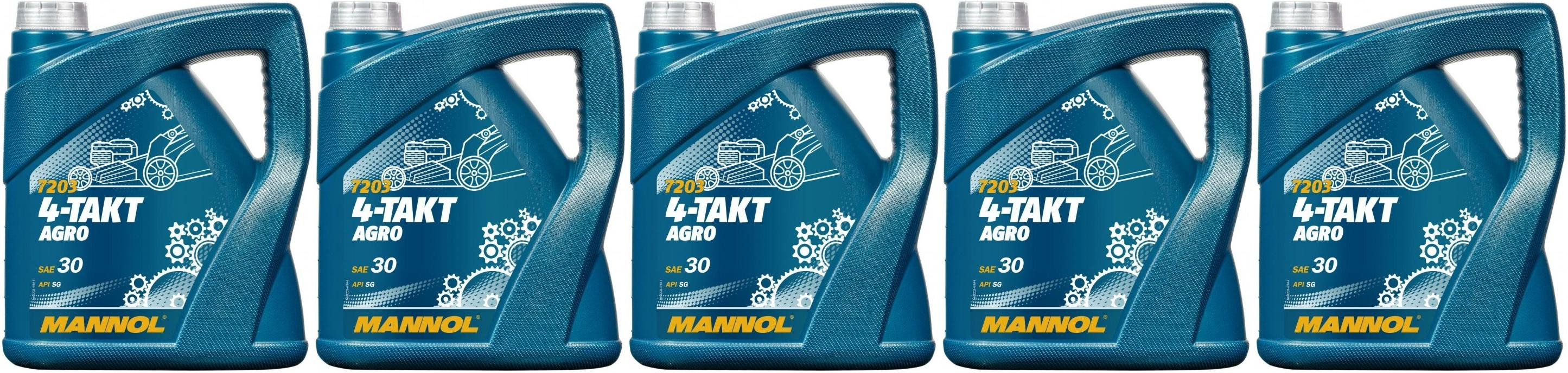 MANNOL 4-Takt Agro SAE 30 5x 4l = 20 Liter