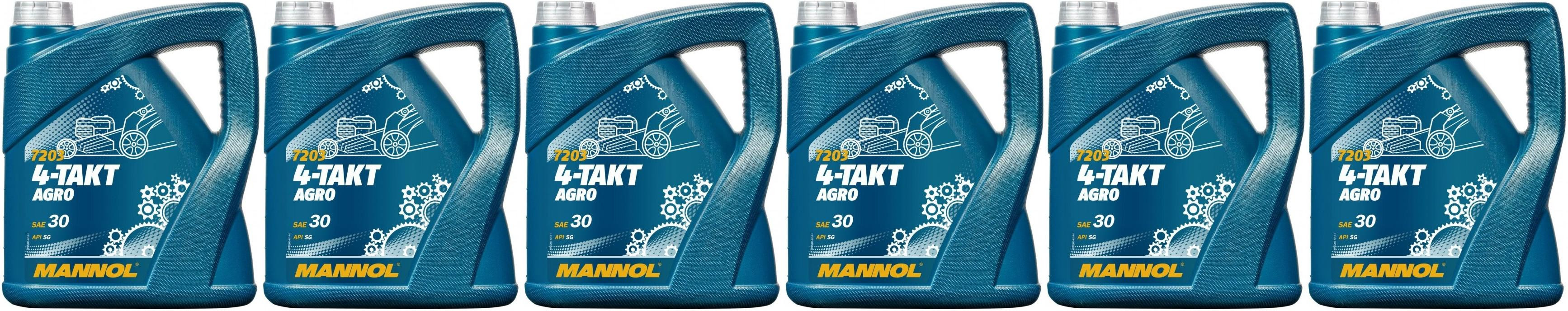 MANNOL 4-Takt Agro SAE 30 6x 4l = 24 Liter