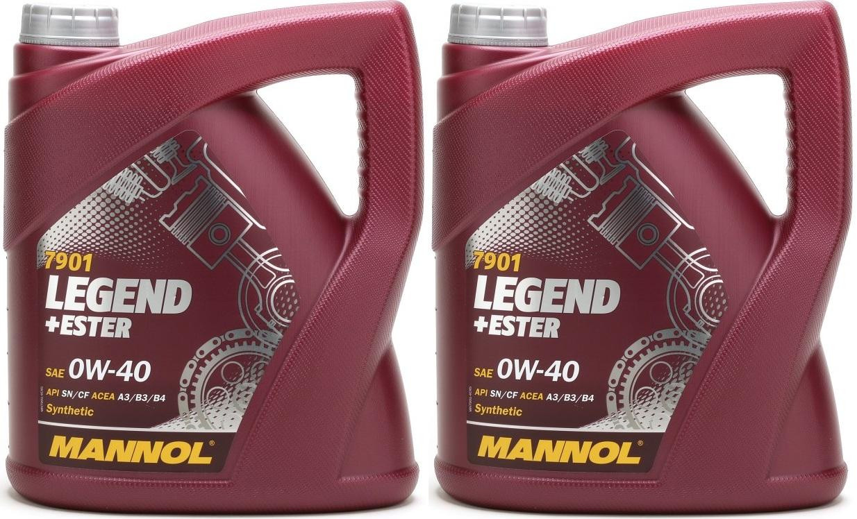 MANNOL Legend+Ester 0W-40 Motoröl 2x 4l = 8 Liter