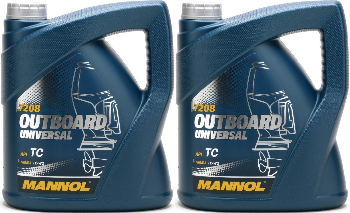 MANNOL Outboard Universal TCW2 Motoröl 2x 4l = 8 Liter