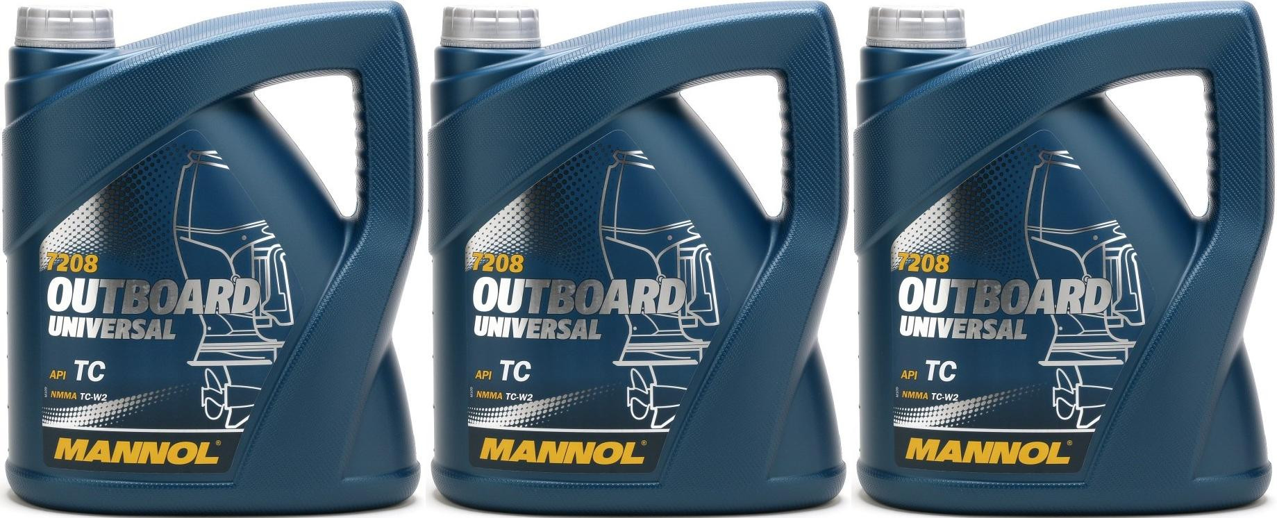 MANNOL Outboard Universal TCW2 Motoröl 3x 4l = 12 Liter