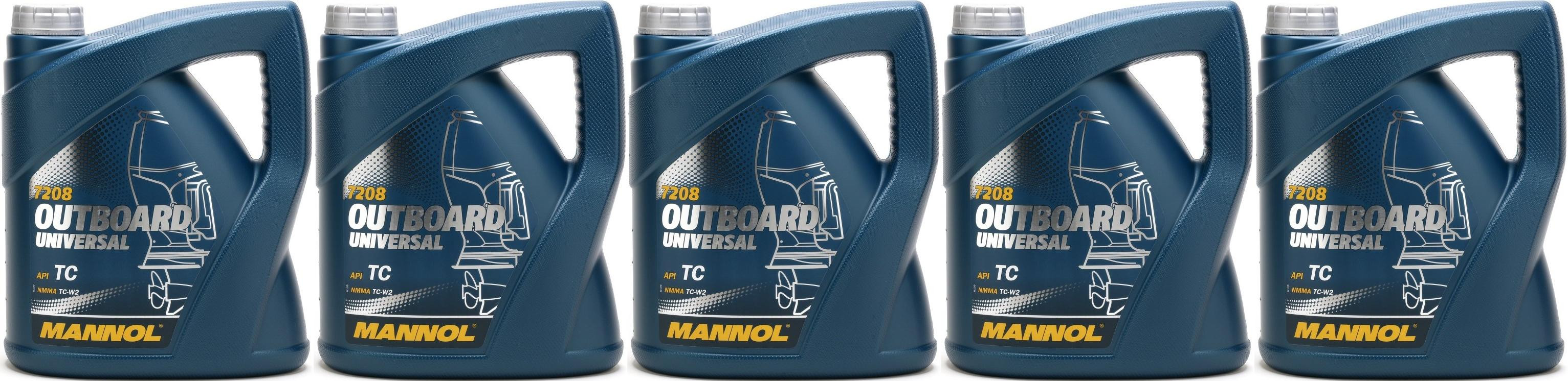 MANNOL Outboard Universal TCW2 Motoröl 5x 4l = 20 Liter
