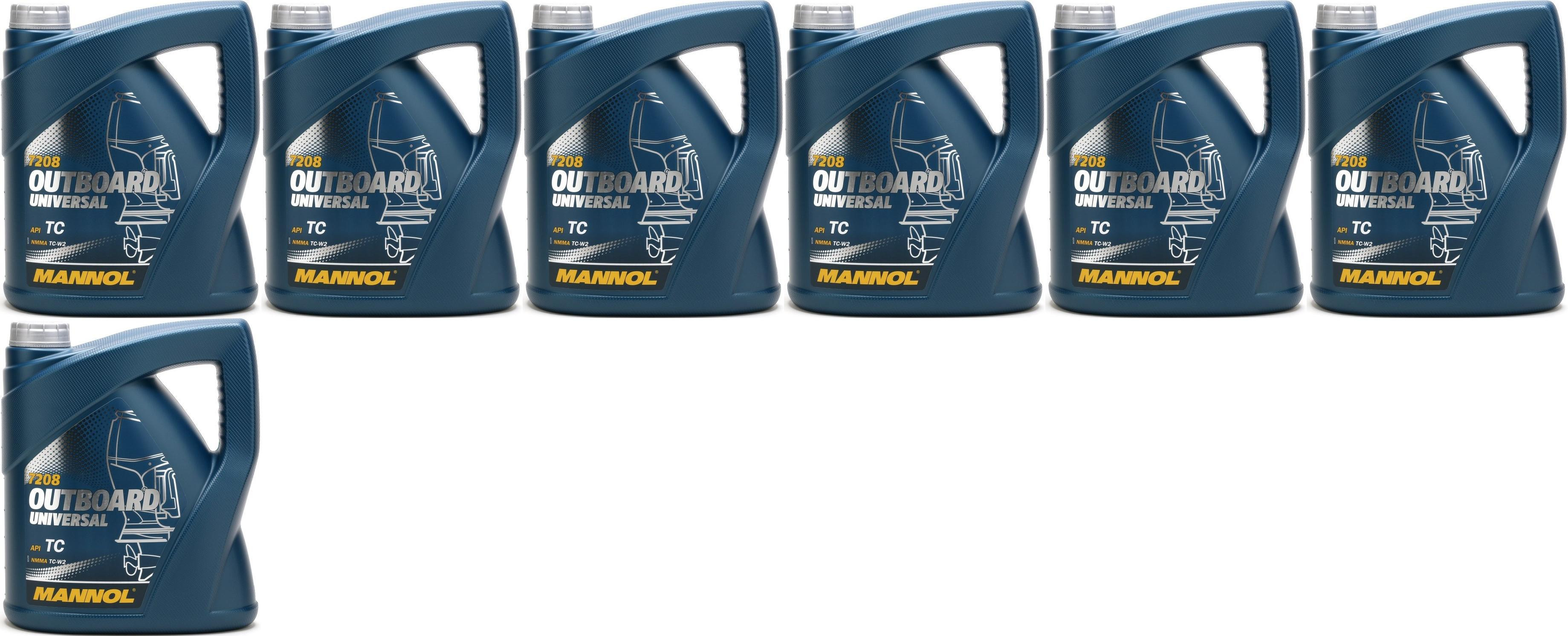 MANNOL Outboard Universal TCW2 Motoröl 7x 4l = 28 Liter