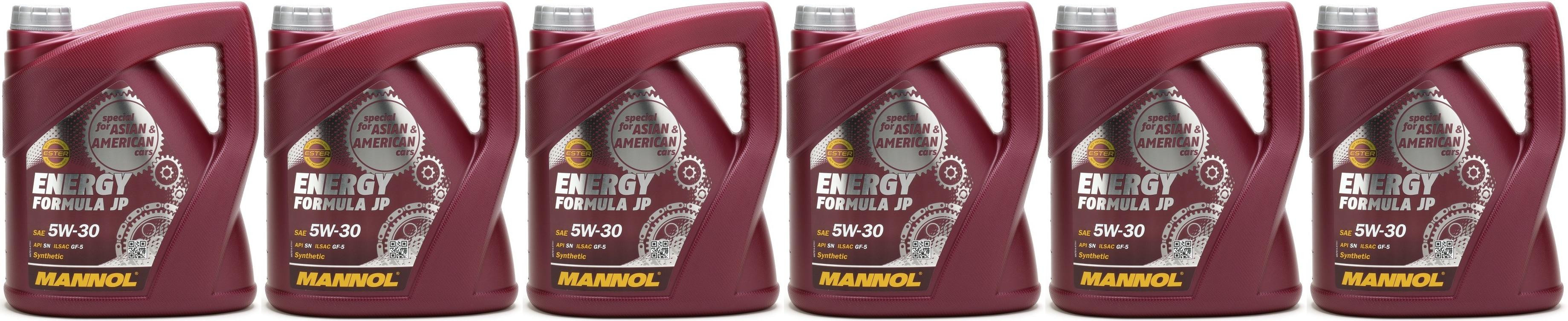 MANNOL Energy Formula JP 5W-30 Motoröl 6x 4l = 24 Liter