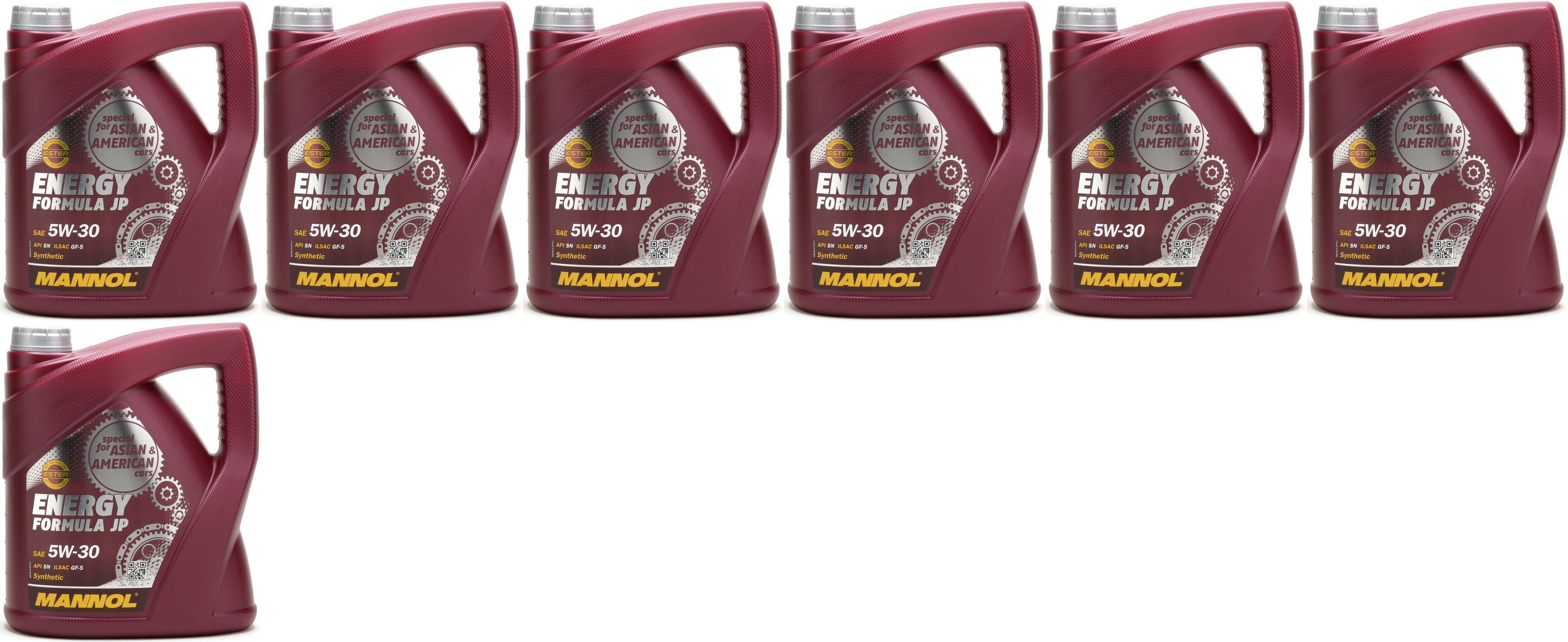 MANNOL Energy Formula JP 5W-30 Motoröl 7x 4l = 28 Liter