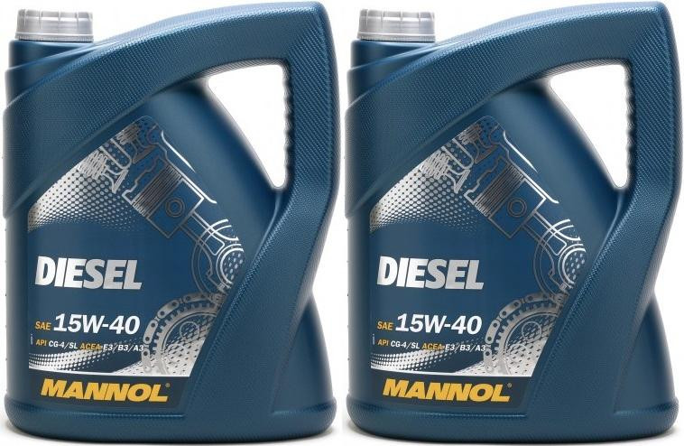 MANNOL Diesel 15W-40 Motoröl 2x 5 = 10 Liter