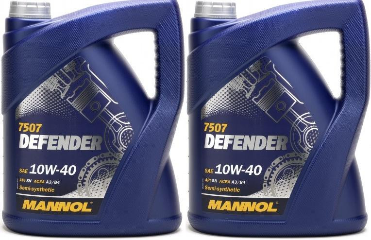 Mannol Defender 10W-40 Diesel & Benziner Motoröl 2x 5 = 10 Liter