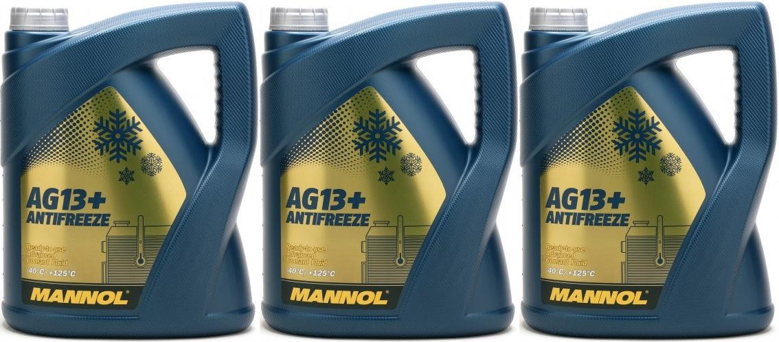 Mannol Kühlerfrostschutz Antifreeze AG13+ -40 Advanced Fertigmix 3x 5 = 15 Liter