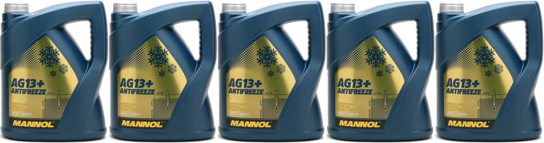 Mannol Kühlerfrostschutz Antifreeze AG13+ -40 Advanced Fertigmix 5x 5 = 25 Liter