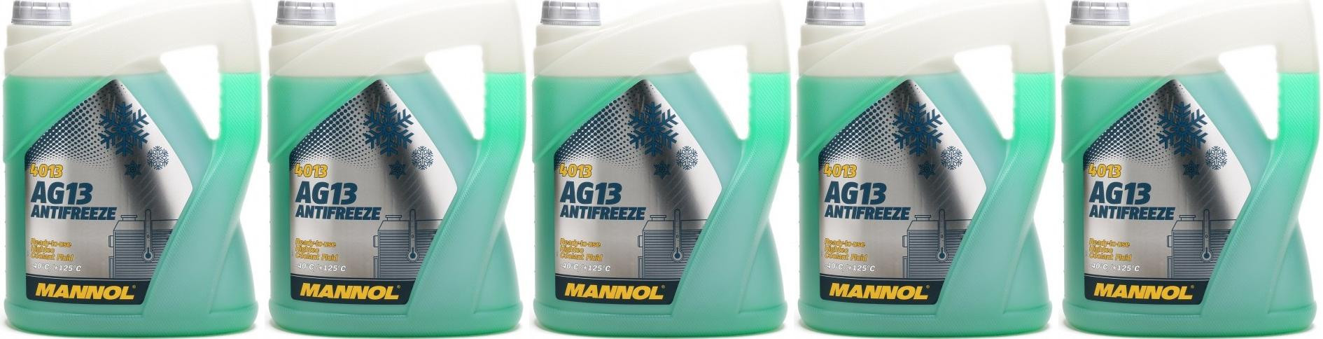 Mannol Kühlerfrostschutz Antifreeze AG13 -40 Hightec Fertigmischung 5x5=25 Liter