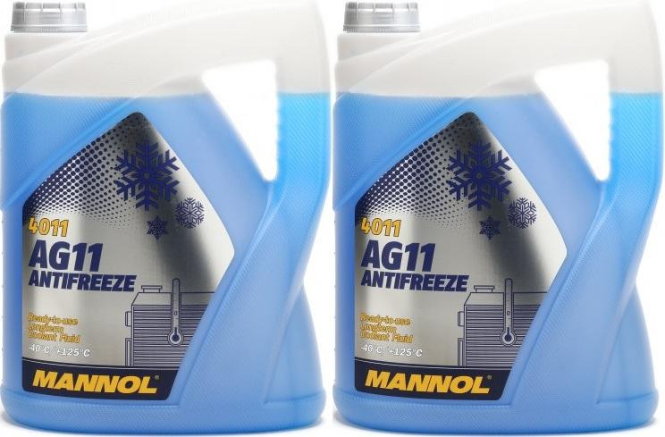 Mannol Kühlerfrostschutz Antifreeze AG11 -40 Fertigmischung 2x 5 = 10 Liter