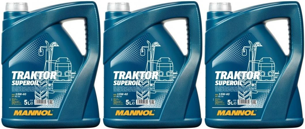 MANNOL Traktor Superoil 15W-40 3x 5 = 15 Liter