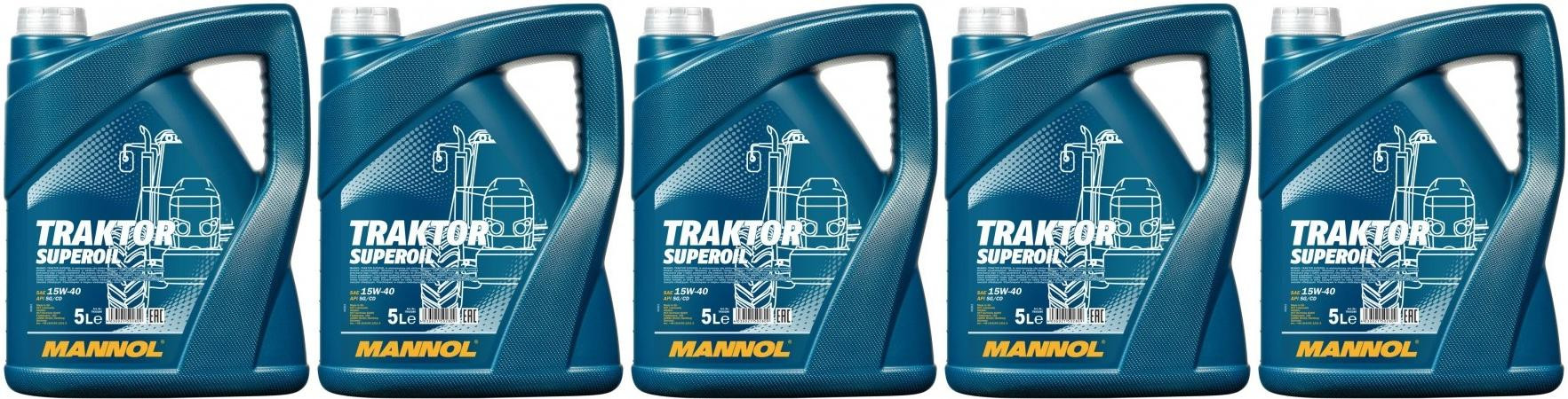 MANNOL Traktor Superoil 15W-40 5x 5 = 25 Liter