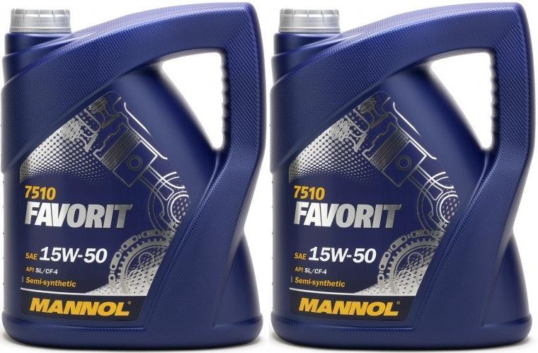 MANNOL Favorit 15W-50 2x 5 = 10 Liter