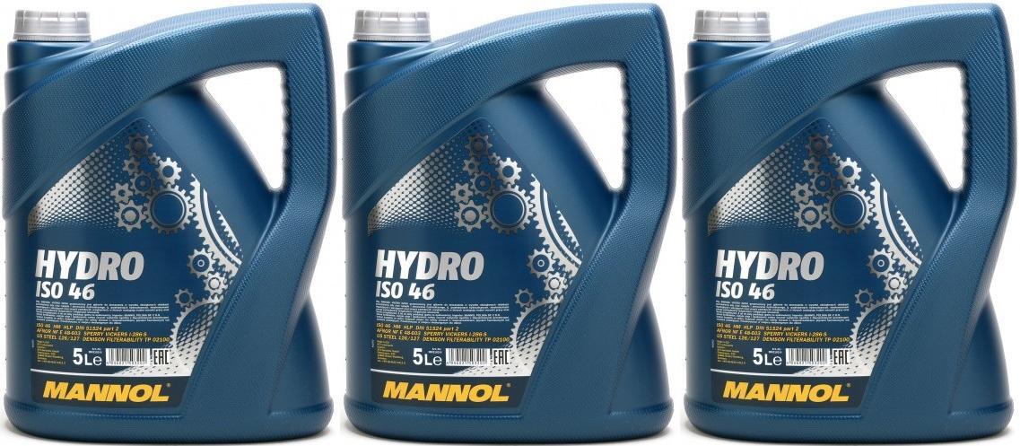 MANNOL Hydrauliköl Hydro HLP ISO 46 3x 5 = 15 Liter