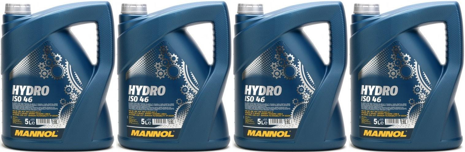 MANNOL Hydrauliköl Hydro HLP ISO 46 4x 5 = 20 Liter