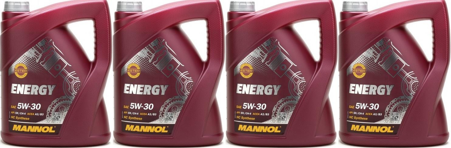 MANNOL Energy 5W-30 Motoröl 4x 5 = 20 Liter
