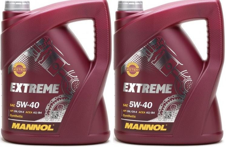 MANNOL Extreme 5W-40 Motoröl 2x 5 = 10 Liter