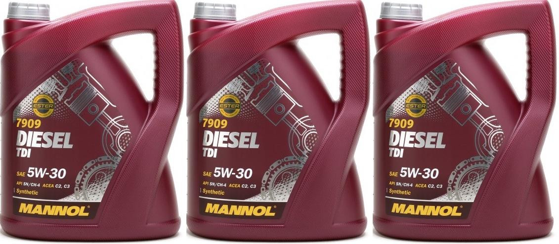 Mannol Diesel TDI 5W-30 Motoröl 3x 5 = 15 Liter