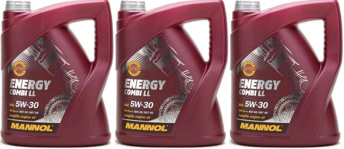 Mannol Energy Combi Longlife 5W-30 Motoröl 3x 5 = 15 Liter
