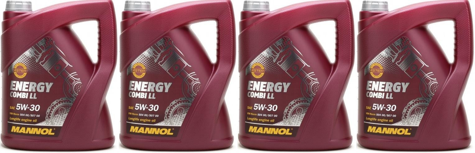 Mannol Energy Combi Longlife 5W-30 Motoröl 4x 5 = 20 Liter