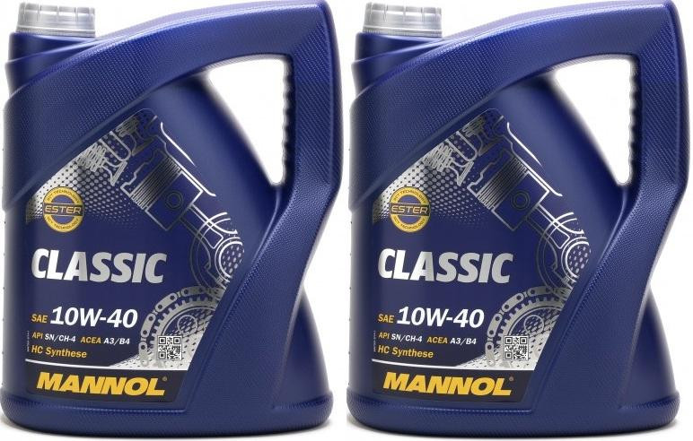 MANNOL Classic 10W-40 Diesel & Benziner Motoröl 2x 5 = 10 Liter